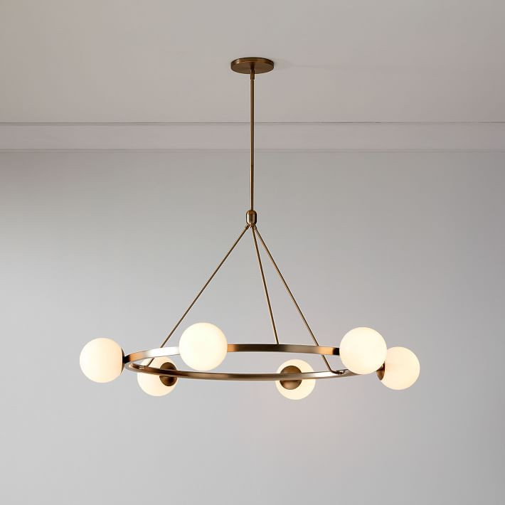 Hayes Round Light Chandelier (35"–47") | West Elm (US)
