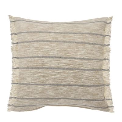 LR Home Coastal Natural Tone Minimalist Striped Pillow | Ashley Homestore
