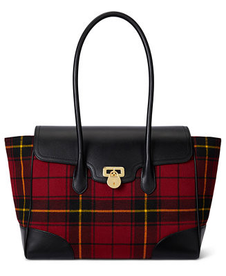 Lauren Ralph Lauren Tanner Extra-Large Satchel Bag - Macy's | Macy's