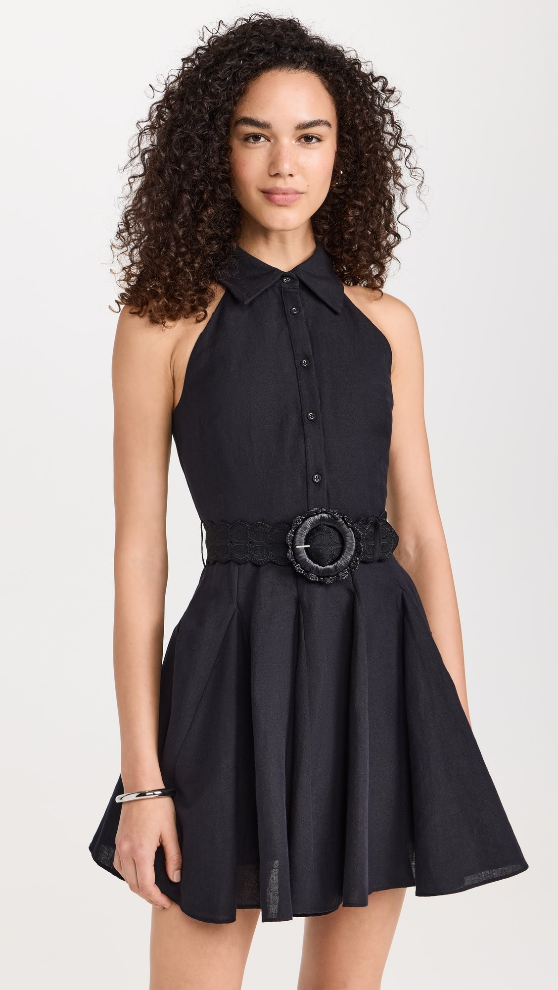 Hemant and Nandita Short Dress With Buckle Belt | Shopbop | Shopbop