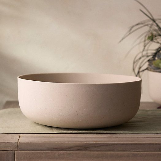 Fiber Rounded Bowl Planter, 12" | Terrain