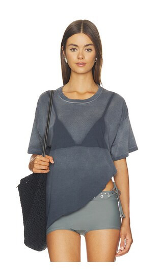 DAYDREAMER Wet Bikini Merch Tee in Grey. - size XS | Revolve Clothing (Global)