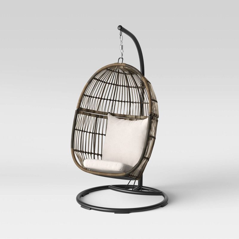 Latigo Patio Hanging Egg Chair - Gray - Opalhouse™ | Target