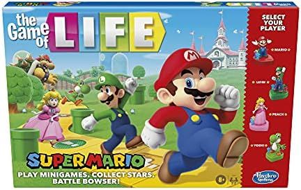 Hasbro Gaming The Game of Life: Super Mario Edition Board Game for Kids Ages 8 and Up, Play Minig... | Amazon (US)