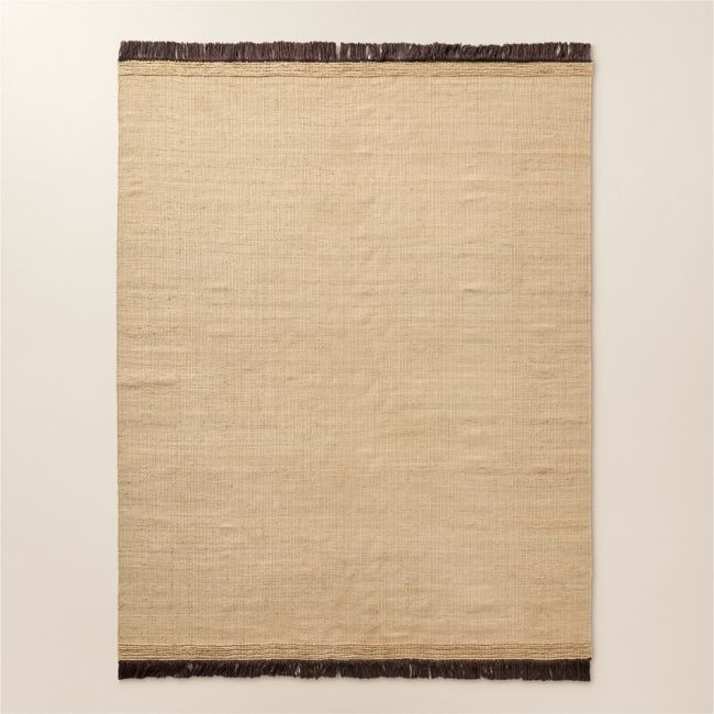 Liana Handwoven Sand Jute Area Rug 6'x'9' | CB2