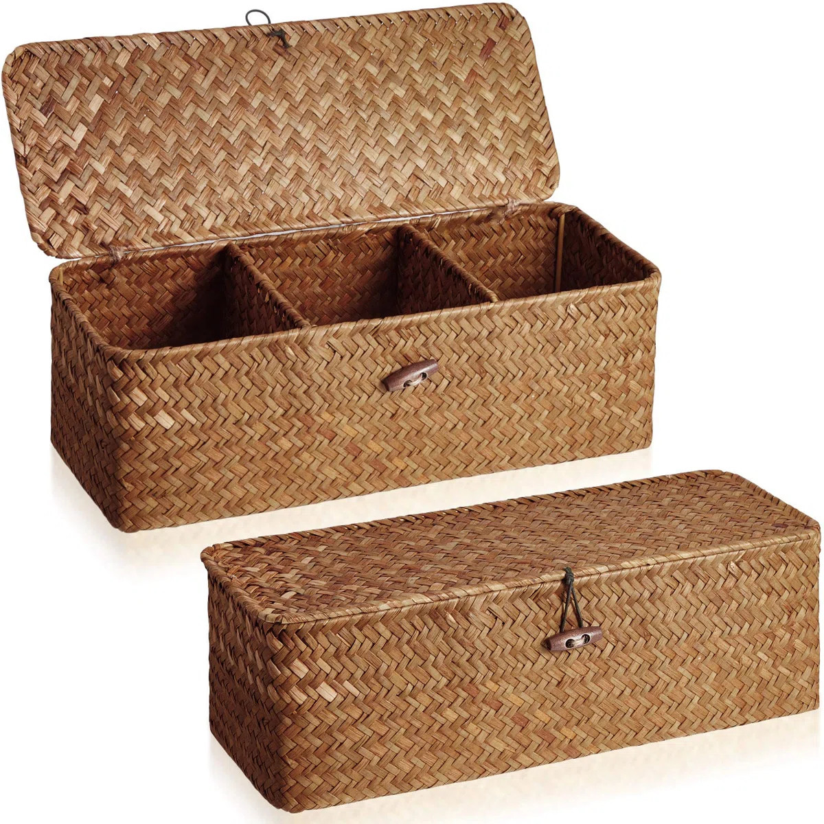 Bayou Breeze Seagrass Decorative Bin | Wayfair North America