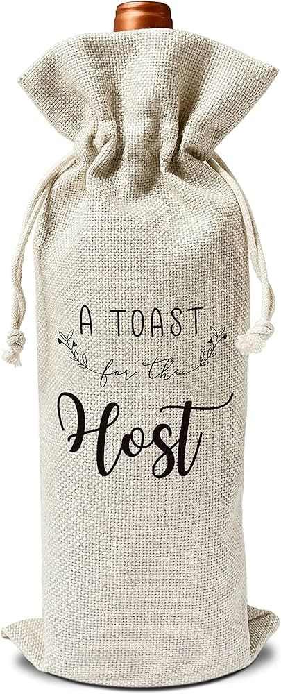 A Toast For The Host Wine Gift Bags - for Housewarming, Bridal Shower, Gift for Her, Hostess, Wed... | Amazon (US)