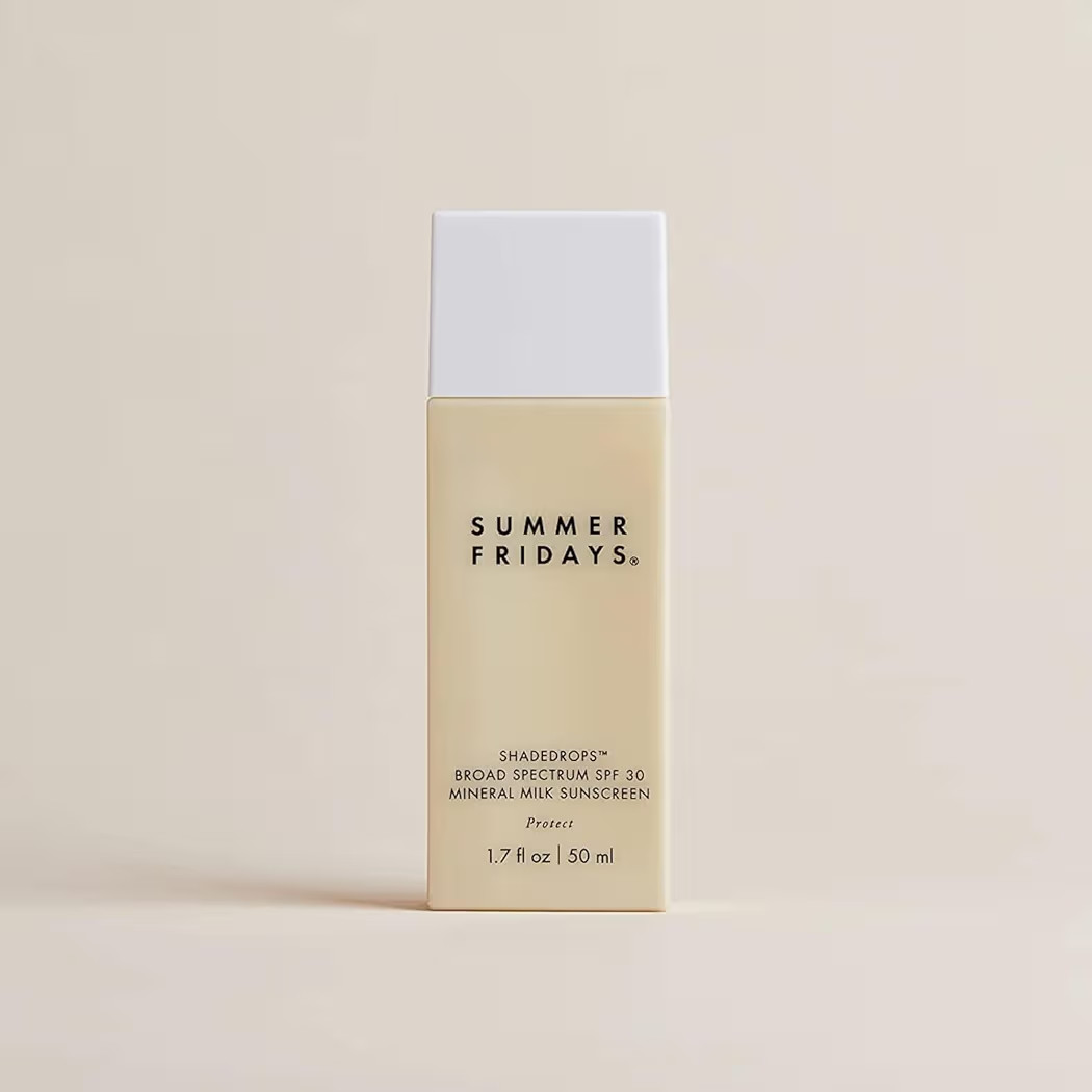 Summer Fridays ShadeDrops Broad Spectrum SPF 30 Mineral Milk Face Sunscreen with Zinc Oxide - Lig... | Amazon (US)