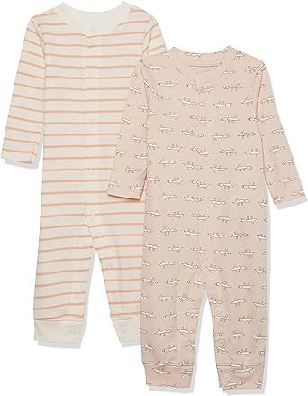 Amazon Aware Unisex Babies' Organic Cotton Footless Coverall, Pack of 2 | Amazon (US)