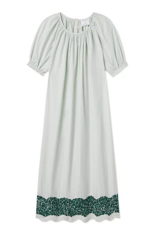 Mi Golondrina x LAKE Wave Morning Midi Dress in Garland | Lake Pajamas