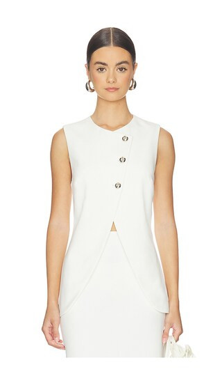 Favorite Daughter The Rachel Vest in Ivory. - size L | Revolve Clothing (Global)