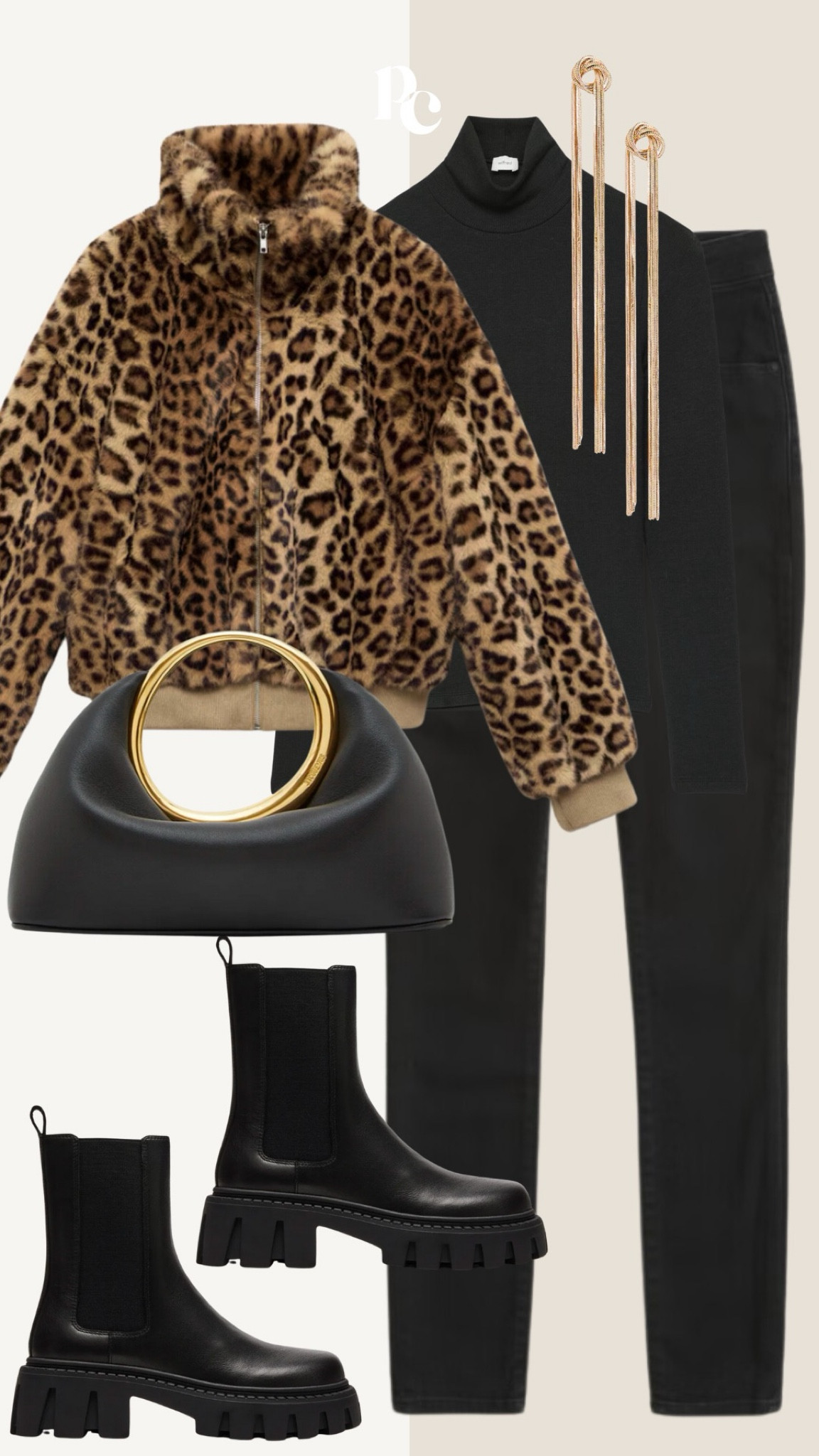 Our mom wears a version of this outfit ALL THE TIME. She has the Jacquemus bag in cream and it’s so cute 