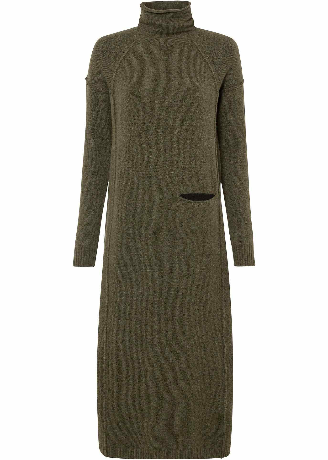 Robe en maille avec poche avec polyester recyclé | Bonprix FR