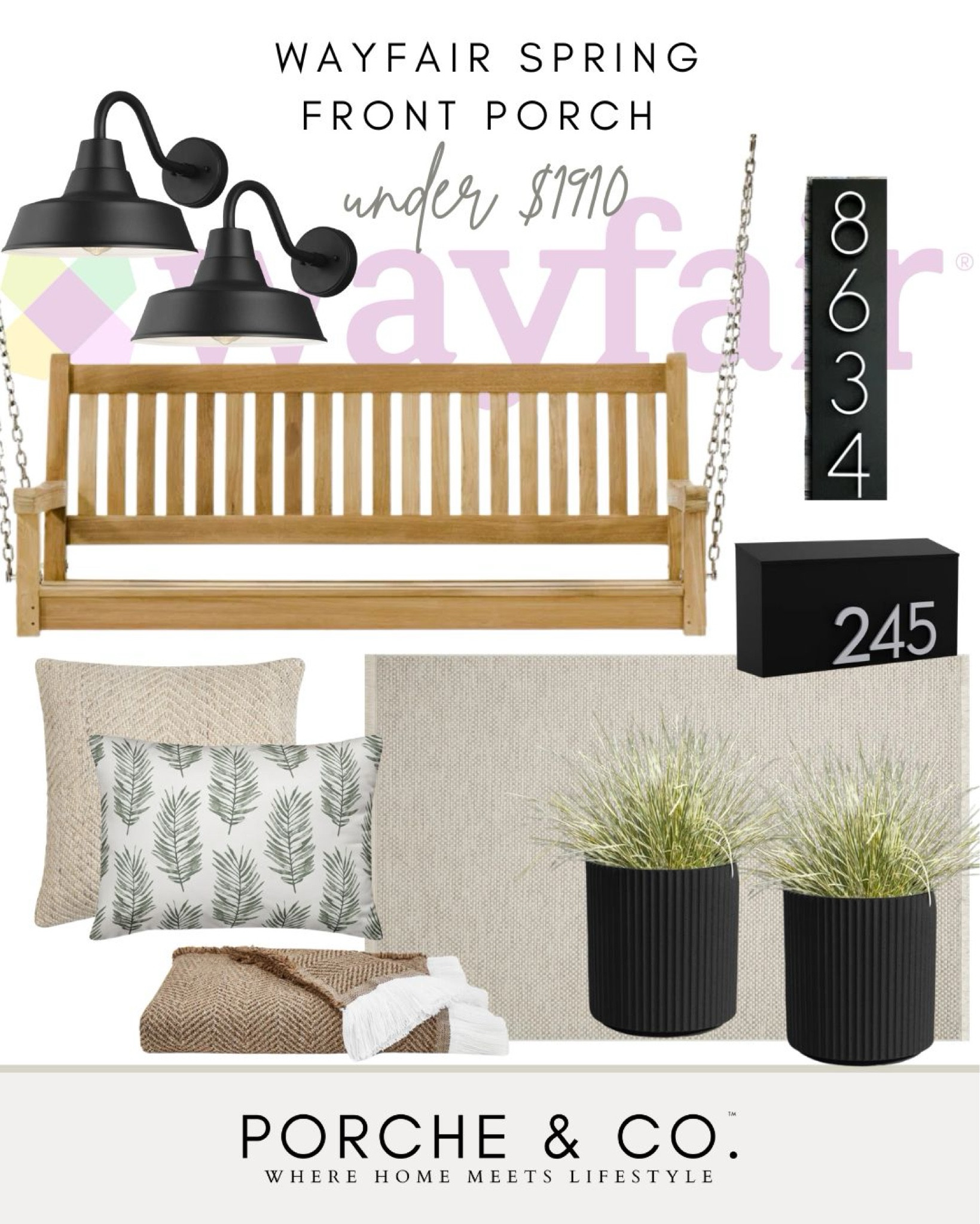 Wayfair, Wayfair porch, front porch decor, front porch styling, porch decor, Spring front porch
#visionboard #moodboard #porcheandco

#LTKhome #LTKSeasonal #LTKstyletip