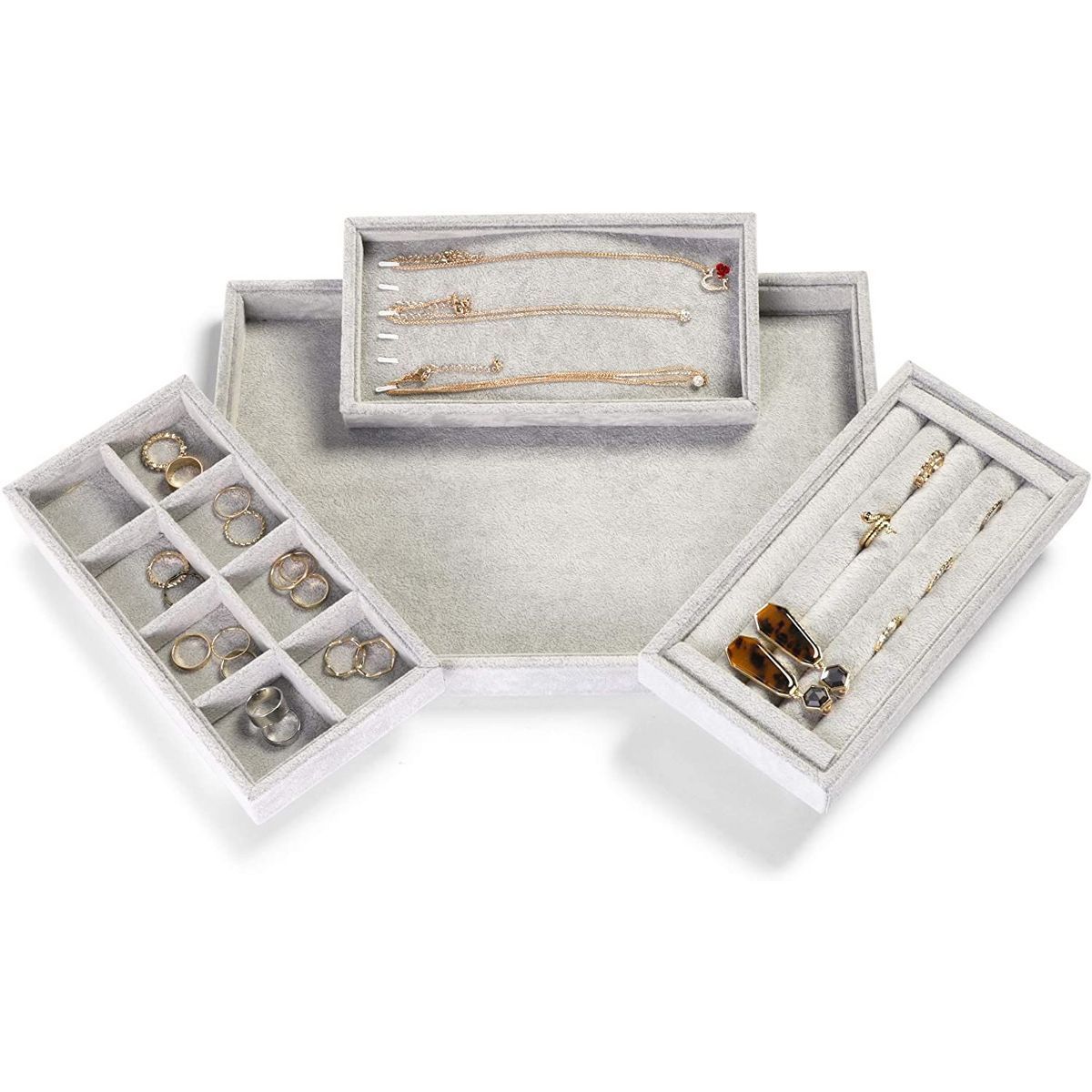 Juvale Stackable Jewelry Tray Organizers (Set of 4) | Target