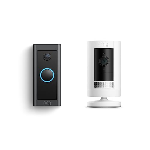Ring Video Doorbell Wired with Ring Stick Up Cam (White) | Amazon (US)
