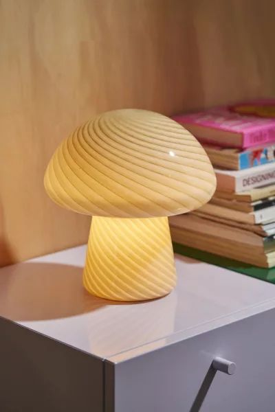 Mushroom Glass Table Lamp | Urban Outfitters (US and RoW)