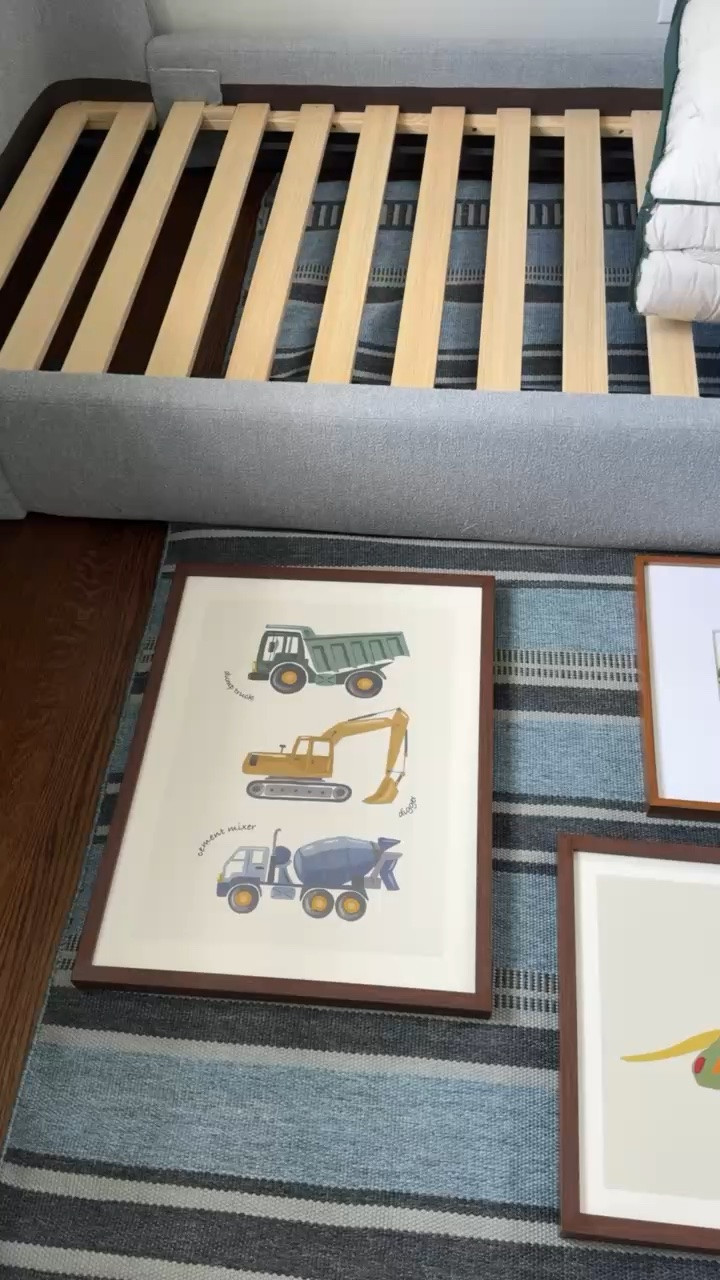 This shared boys’ room gallery wall is still a work in progress, but I love seeing how the pieces start to bring personality into the space. Mixing artwork, meaningful details, and classic frames is such a fun way to create a wall that feels personal while still growing with them.

shared boys room, boys bedroom ideas, kids gallery wall, kids room decor, wall art ideas, bedroom makeover, personalized kids decor, playful bedroom design, timeless kids room, gallery wall inspiration, girlonthehudson

#LTKHome #LTKKids