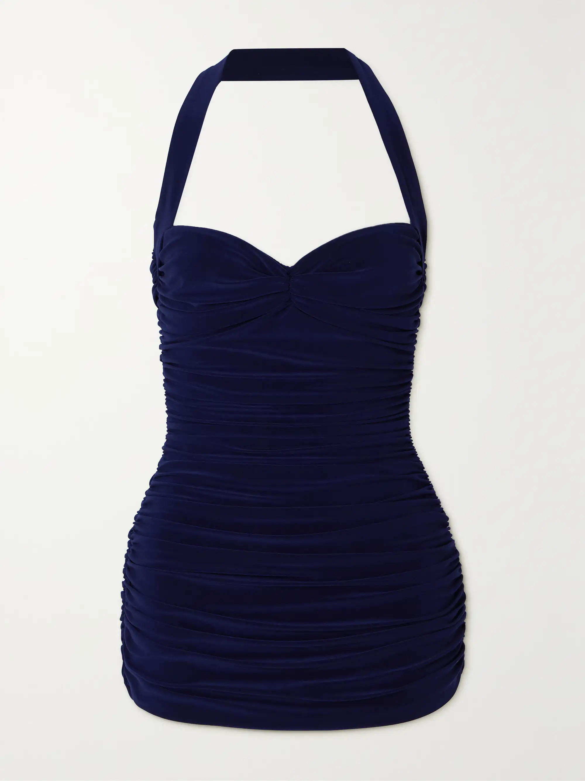 Bill Mio ruched halterneck swimsuit | NET-A-PORTER (US)