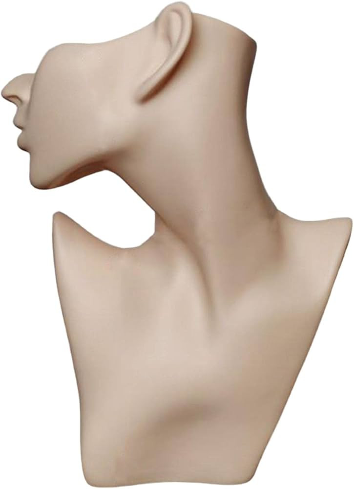 predolo Necklace & Earring Display Jewelry Stand Half Female Model Head Earring Display Stands Je... | Amazon (US)