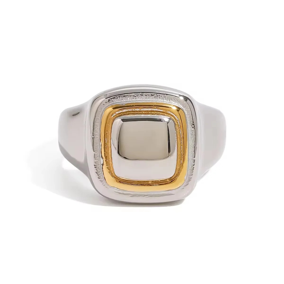 Noa Square Silver Ring | ALAIS BRANCHE'