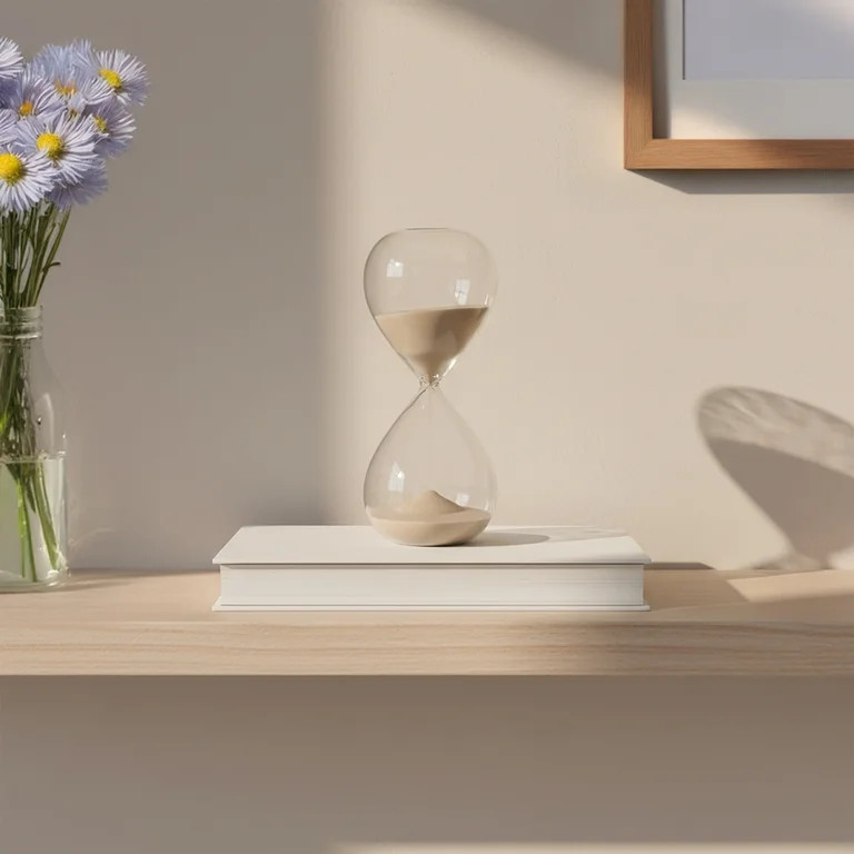 Mainstays Clear Glass Decorative Hourglass, 8" | Walmart (US)