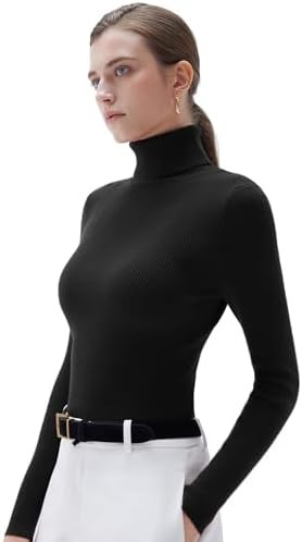 SUUKSESS Women Turtleneck Cashmere Sweater Long Sleeve Shirts Fall Basic Thermal Tops Winter Clot... | Amazon (US)