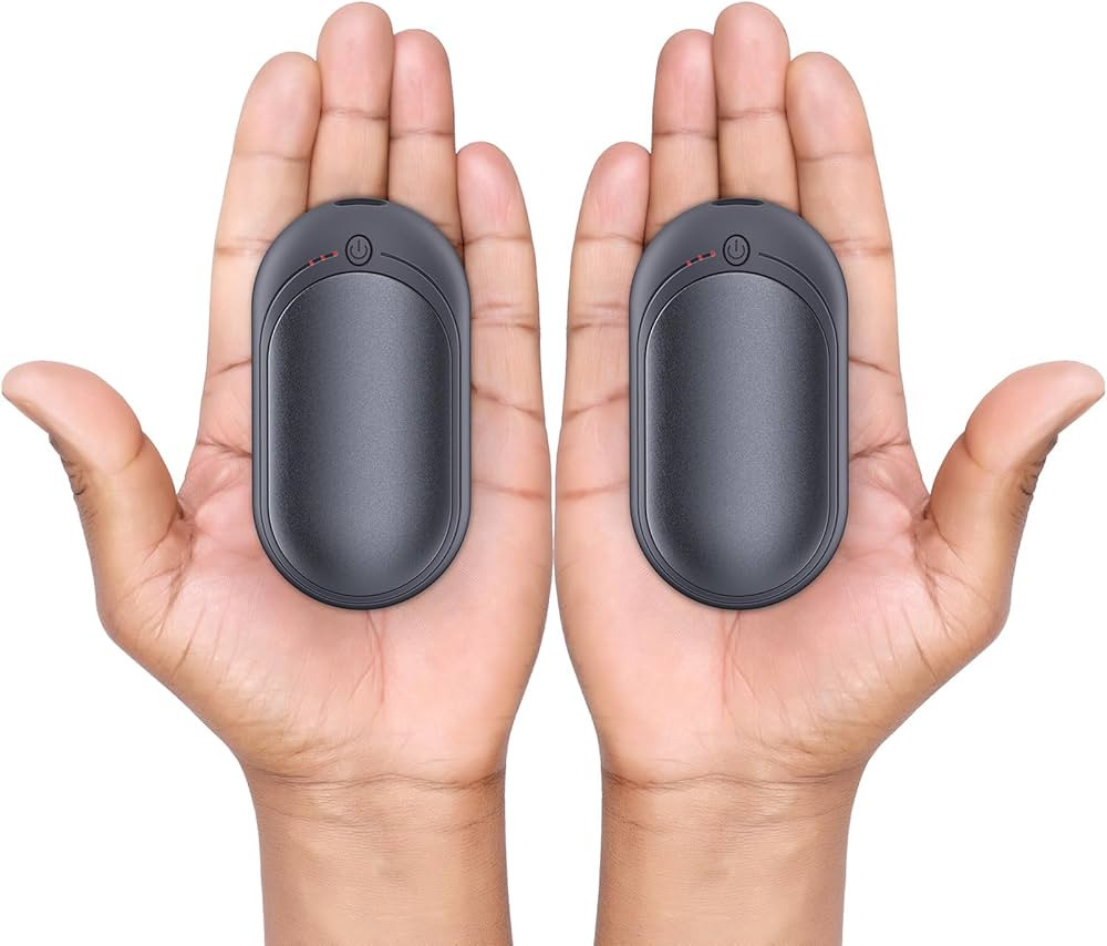 BUG HULL Hand Warmers Rechargeable 2 Pack, 16 Hours Heating Portable Electric Hand Warmer, 2 in 1... | Amazon (US)