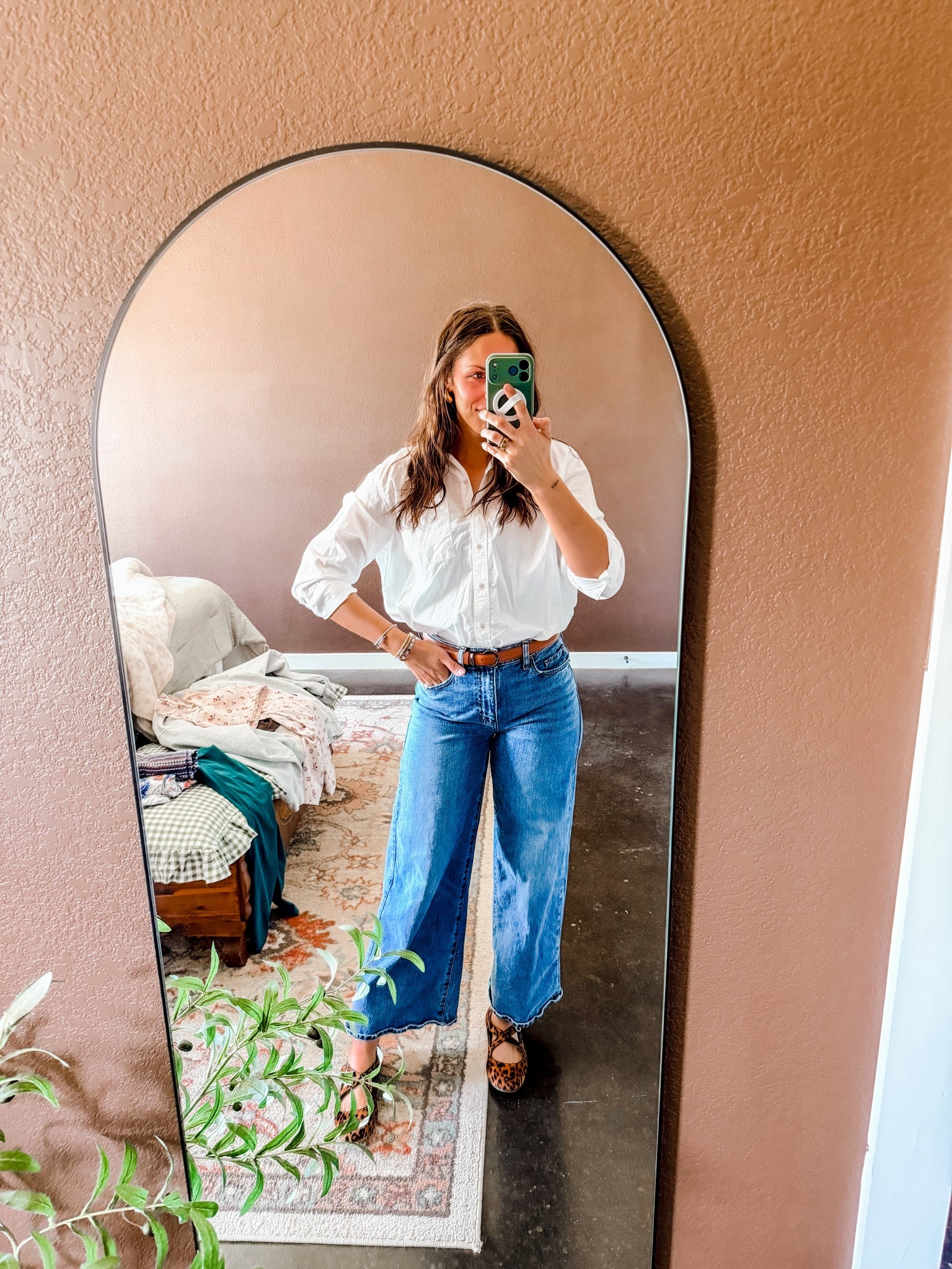 Can’t go wrong with a button down and denim in the spring! I’m in a L top & jeans are tts 

#LTKmomlife #LTKMidsize #LTKTall