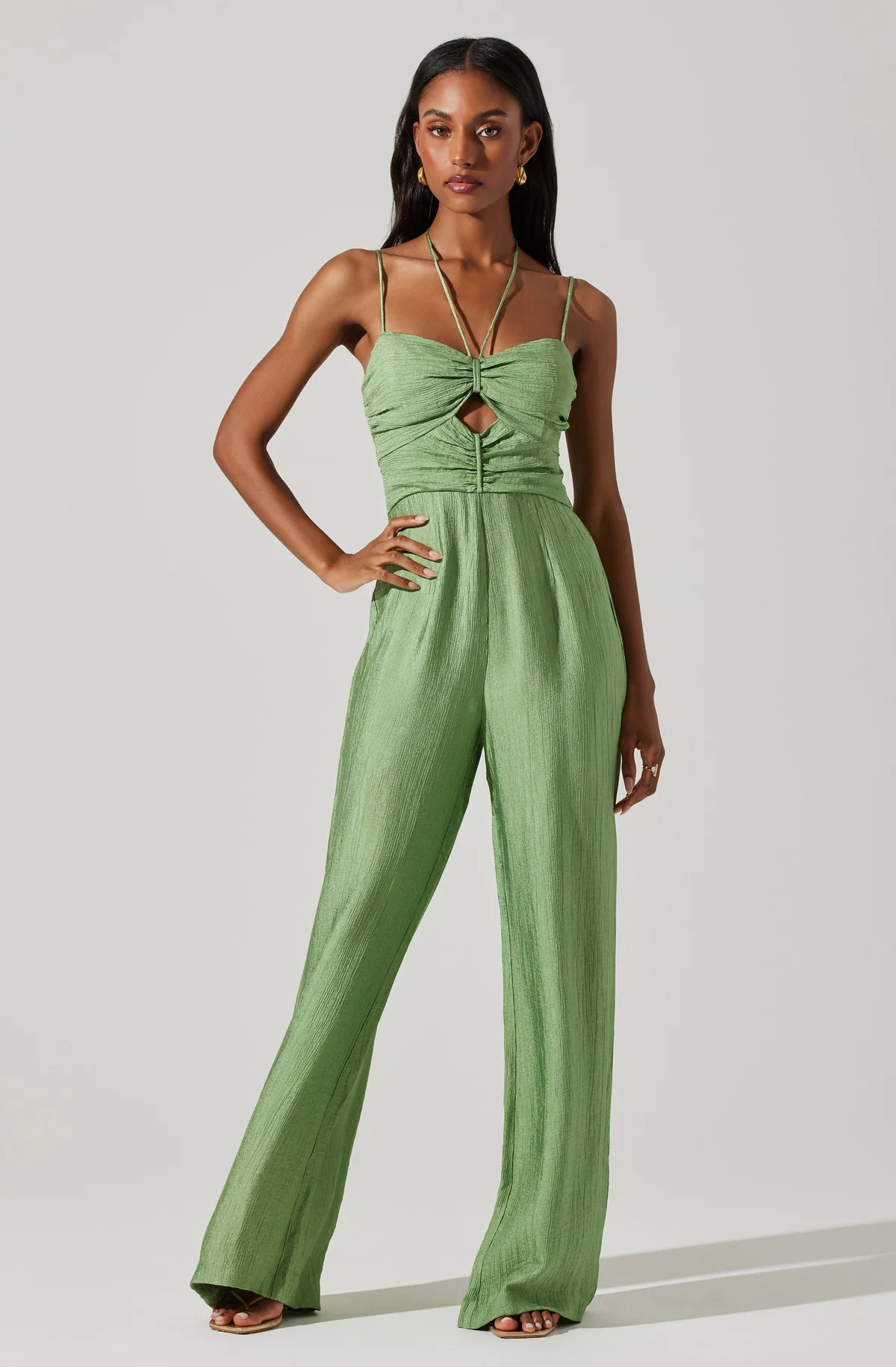 Kamora Front Cutout Jumpsuit | ASTR The Label (US)
