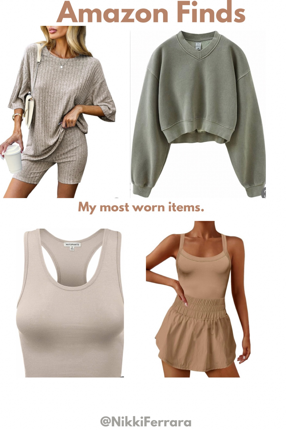 AMAZON FALL LOUNGEWEAR🍁🫶🤎Neutral Most Worn Items

Amazon outfits, amazon fall outfits, fall outfits, sweatshirt, two piece sets, romper, active wear, loungewear, active dress, crop top, layering top, bralet, free people, free people dupes, free people jumpsuit, jumpsuits, sneers, slip in smears,  cargo pants 

#LTKFind #LTKunder50 #LTKsalealert