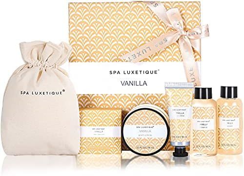 Spa Gift Set for Women, Vanilla Spa Set, Bath Kit for Women Gift Set Includes Body Lotion, Shower... | Amazon (US)