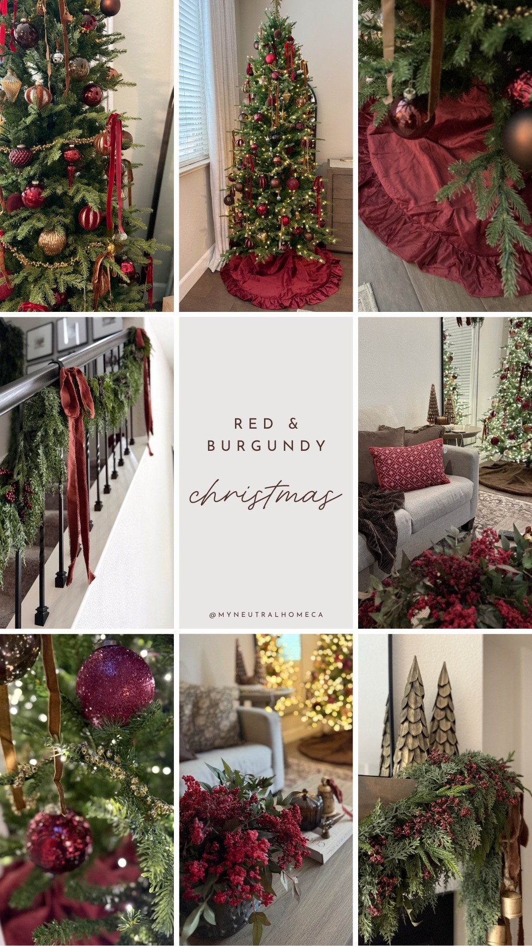 Red & Burgundy Christmas ❤️