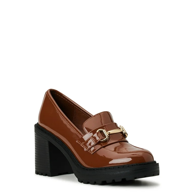 Madden NYC Women's Lug Heel Platform Penny Loafers | Walmart (US)