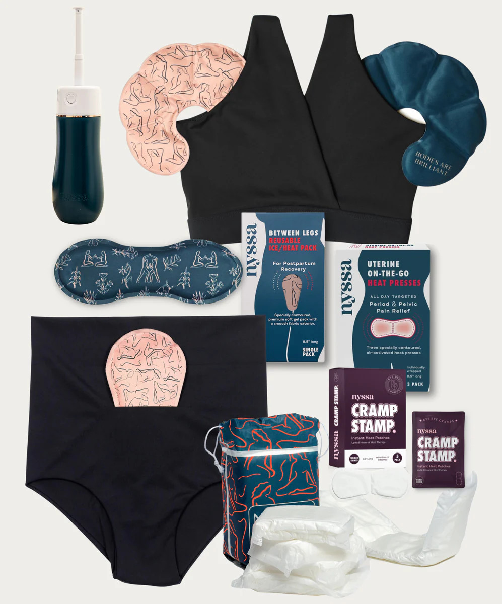 Classic Black Essential Postpartum Kit | Nyssa