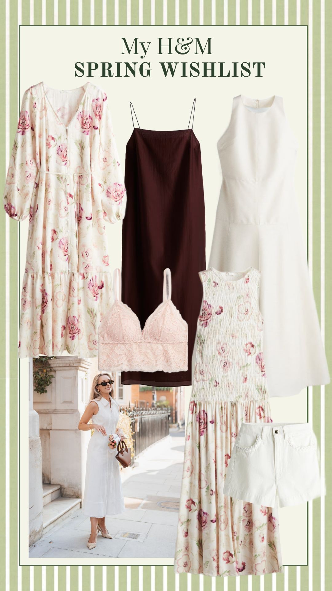 My Spring Wishlist from the high-street and H&M 🌿 Floral dresses, neutral aesthetic and timeless style 🤍

#LTKsummer #LTKuk #LTKspring