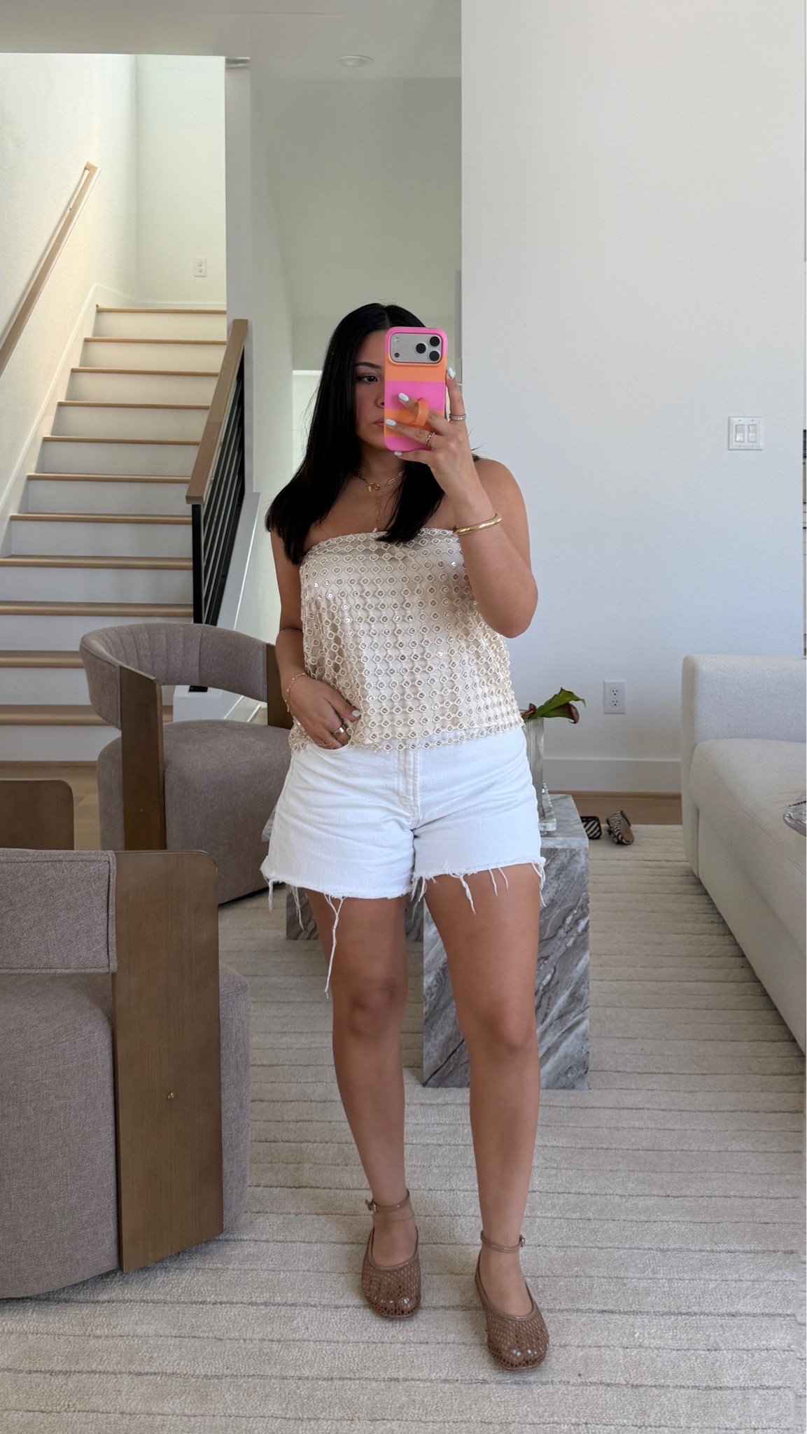 Shorts: 27 
Top (is a skirt!!): small
Flats: 6.5 
Gold jewelry

#LTKgrwm #LTKootd #LTKdayinmylife