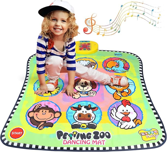 Rhfugui Dance Mat, Kids Musical Mats, Dance Pad with LED Lights, Adjustable Volume, Built-in Musi... | Amazon (US)