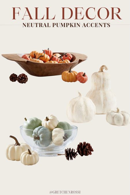 Neutral and muted pumpkins are SO trendy right now and I cannot wait to have them sprinkled all over my home for Fall 

#LTKSeasonal