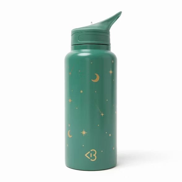 Blogilates 32oz Stainless Steel Water Bottle - Green | Target
