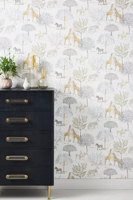 On The Savanna Wallpaper | Anthropologie (US)