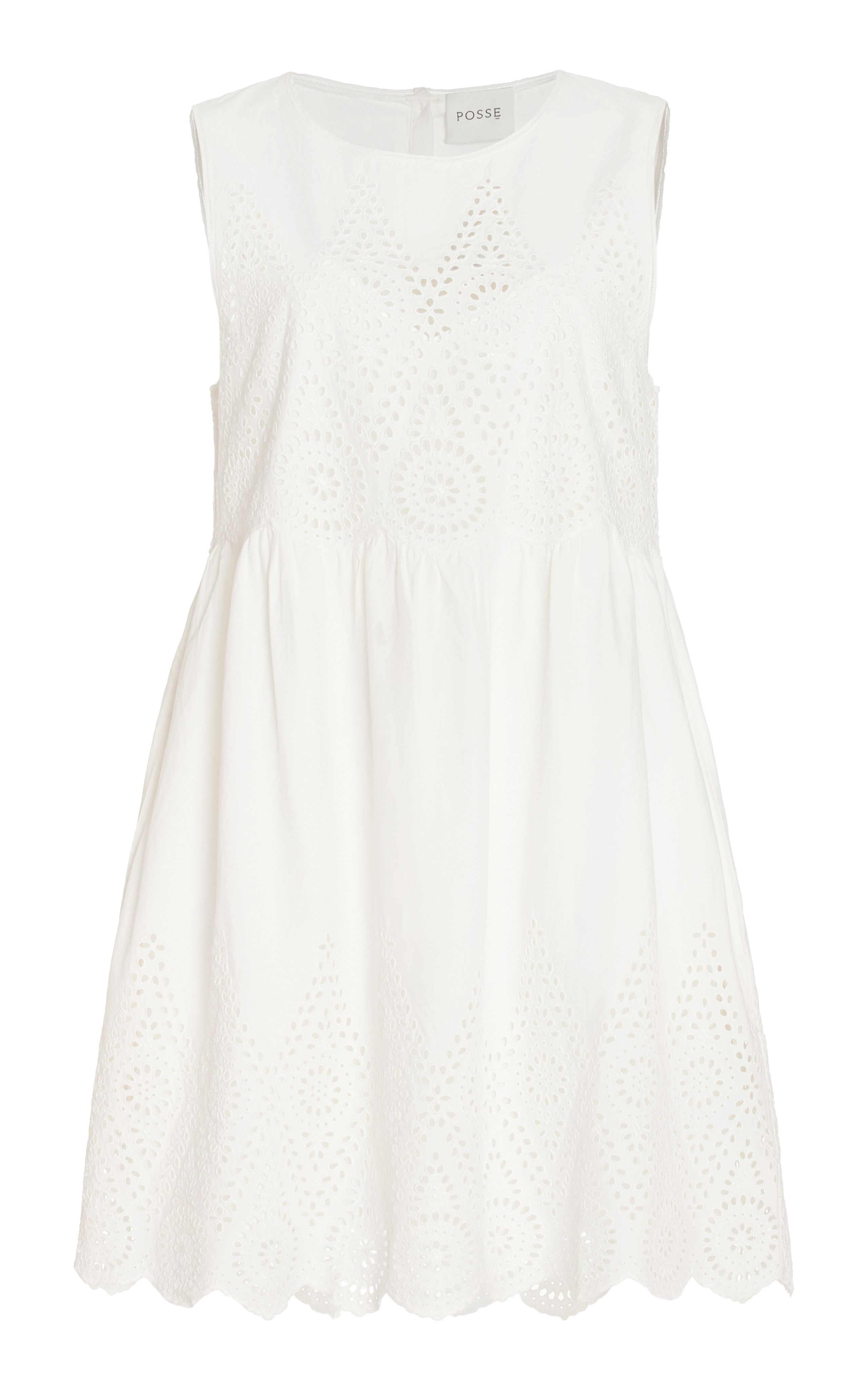 Louisa Broderie Anglaise Cotton Mini Dress | Moda Operandi (Global)