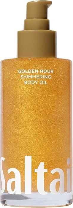 Saltair Shimmering Body Oil - Golden Hour Scented Dry Oil Moisturizer with Light-Reflecting Pearl... | Amazon (US)
