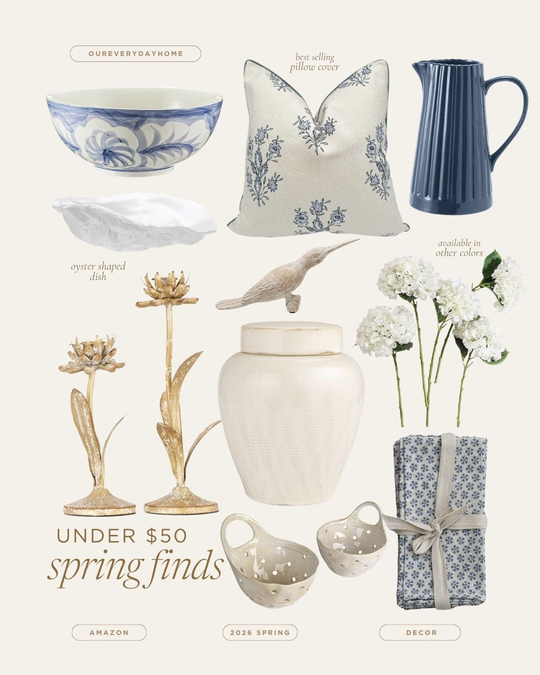 Spring refresh your home with these stylish finds all under $50! Perfect for any space. 

 #LTKSeasonal #LTKHome #LTKSaleAlert