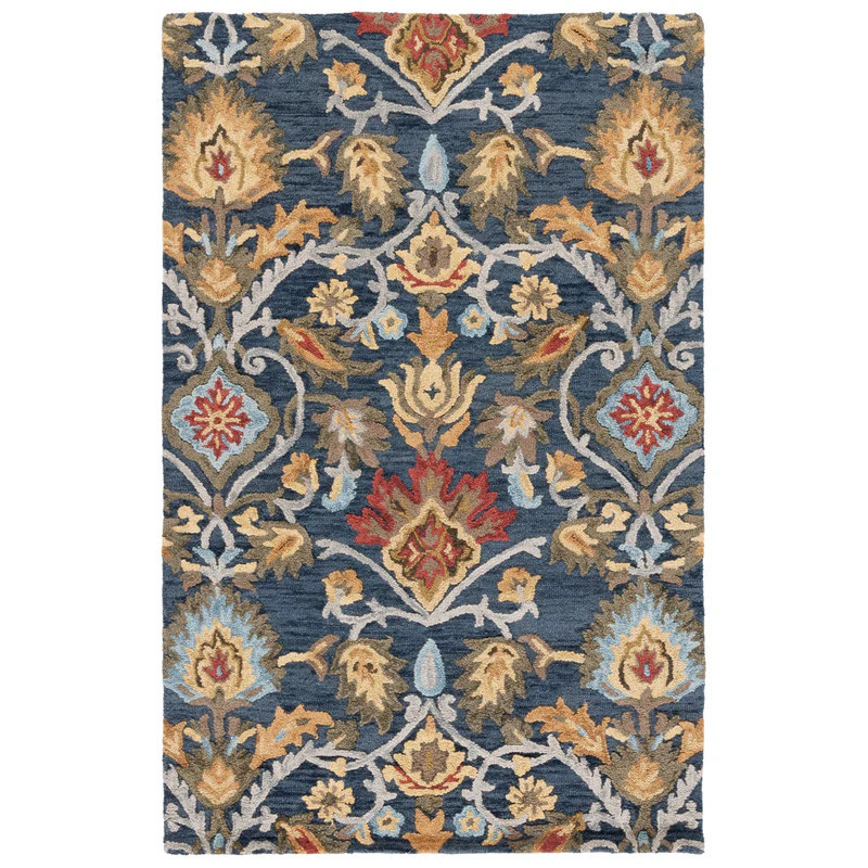 SAFAVIEH, Handmade Marietje Blossom French Country Wool Area Rug | Overstock