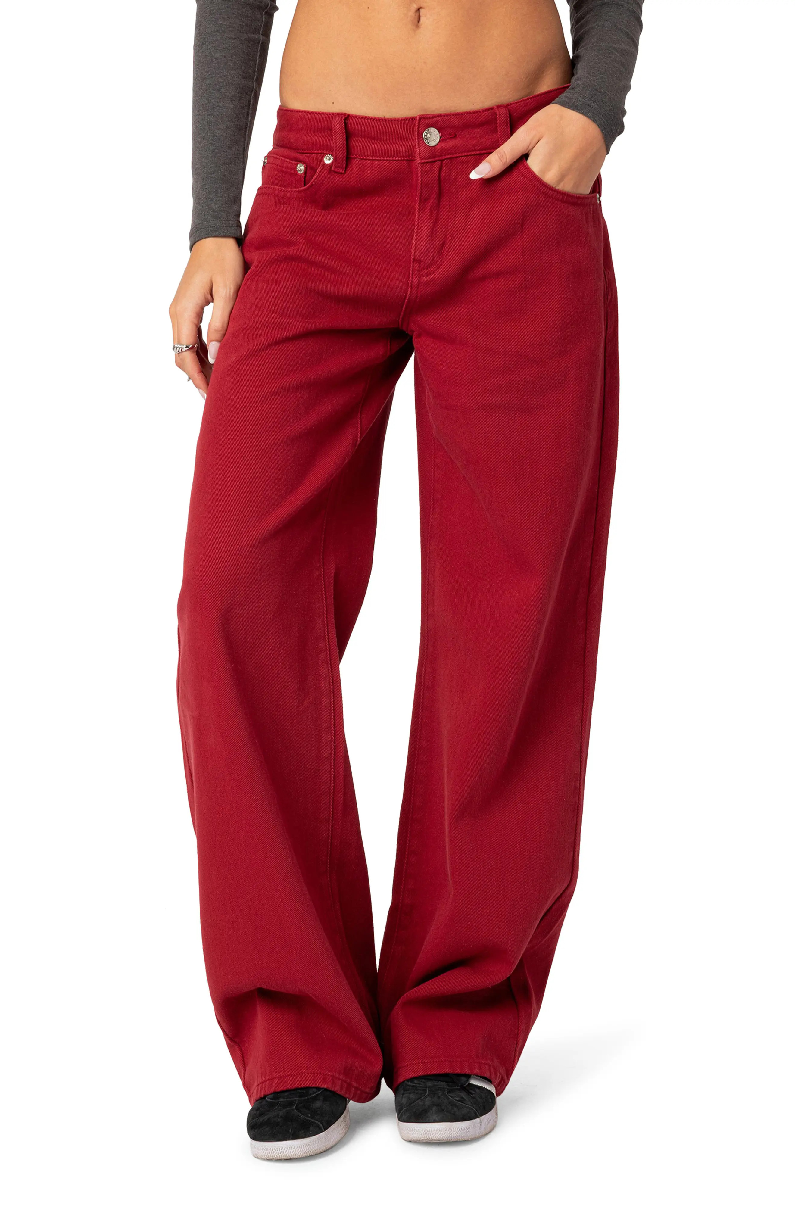 EDIKTED Roman Slouchy Wide Leg Jeans (Women) | Nordstrom | Nordstrom