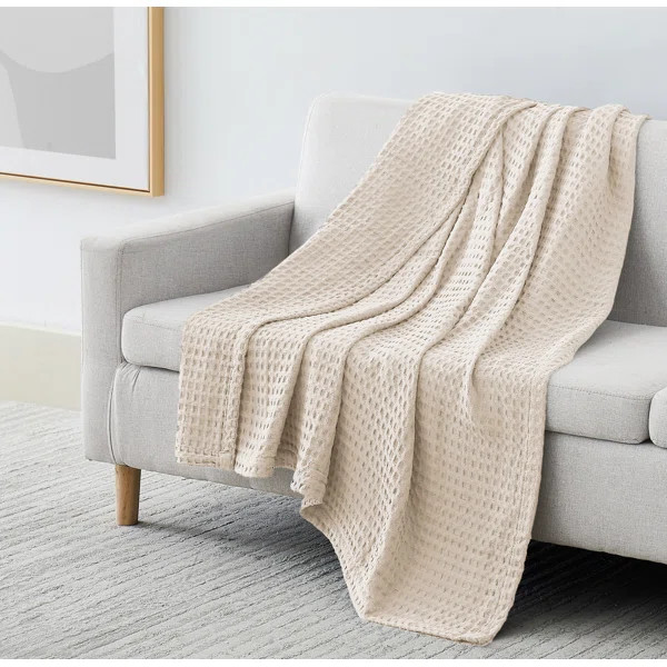 Waffle 100% Cotton Blanket | Wayfair North America