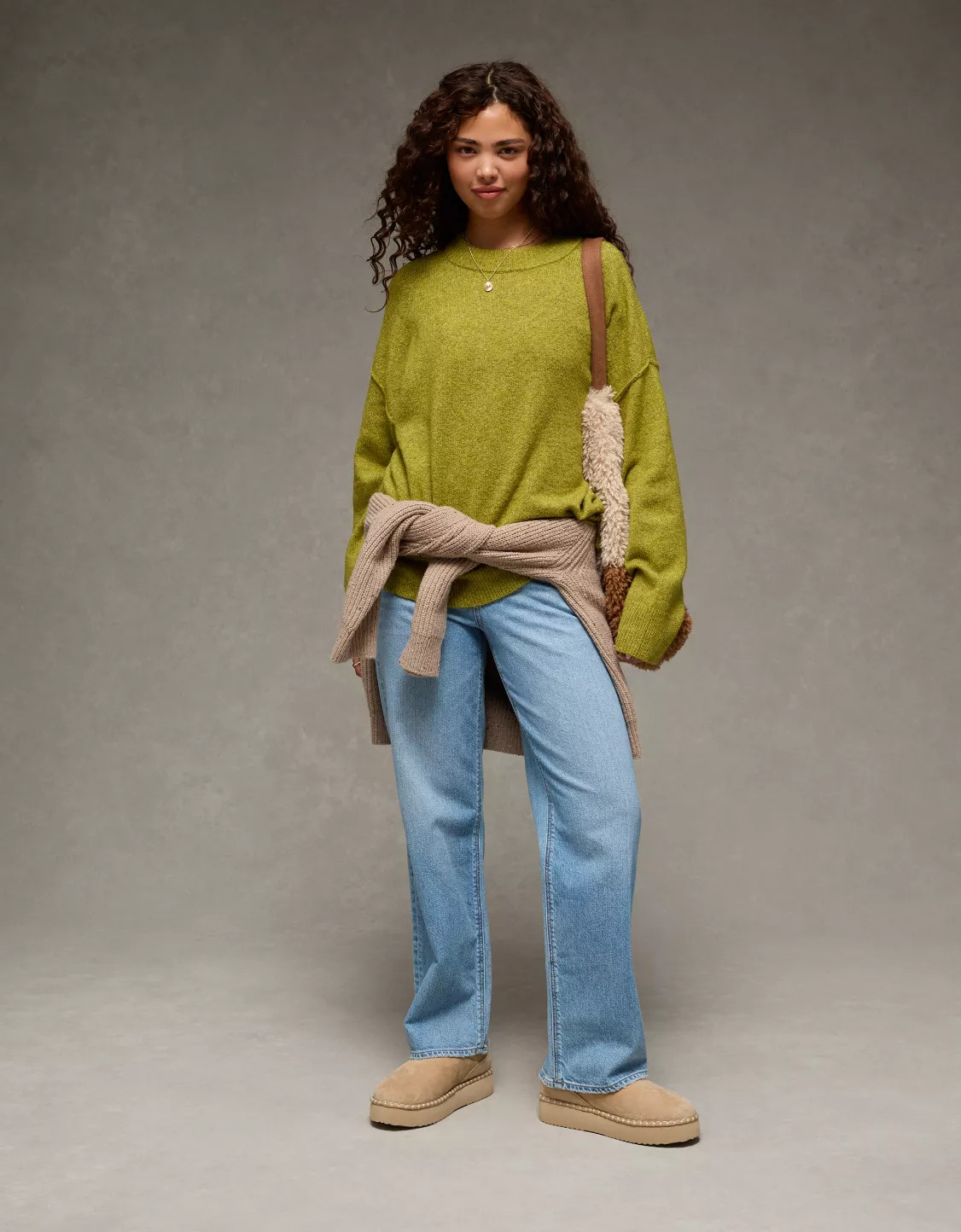 AE Whoa So Soft Classic Crew Neck Sweater | American Eagle Outfitters (US & CA)