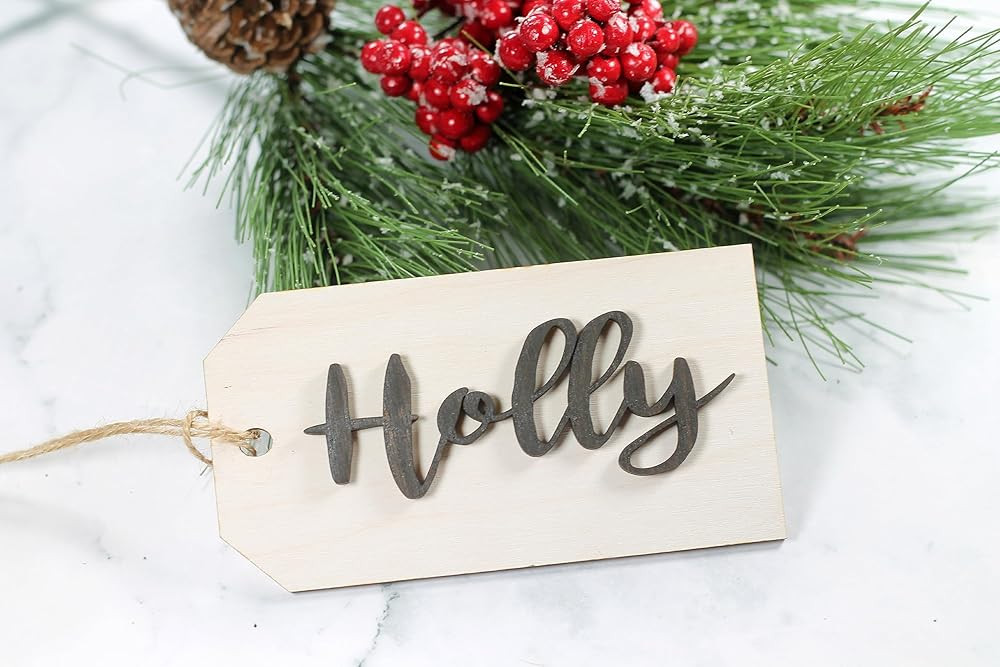 Personalized Stocking Tag (Whitewash Stain) | Amazon (US)