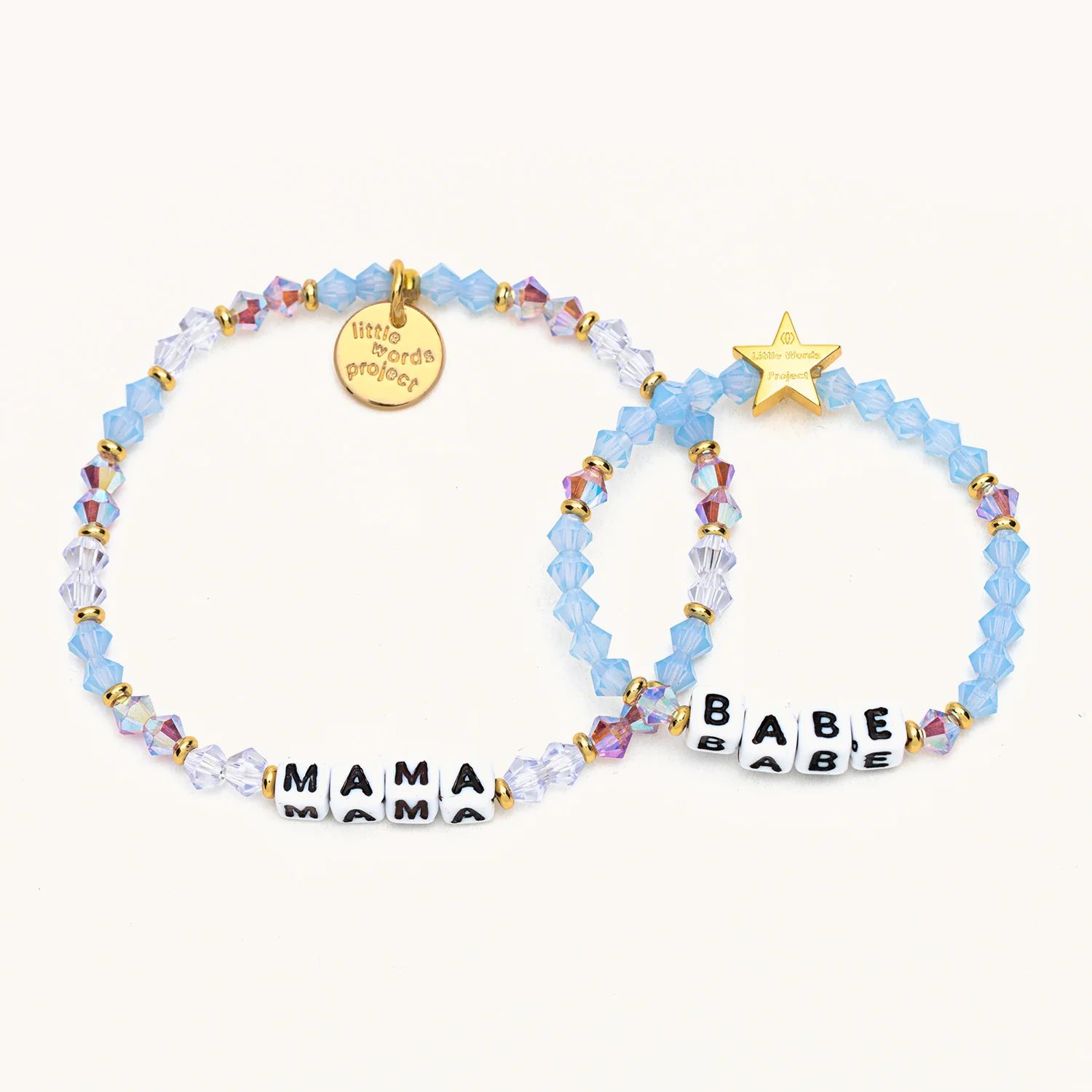 Mama + Babe Periwinkle Crystal- Mama & Me | Little Words Project